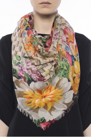 Floral motif shawl, zdjęcie 2 Floral motif shawl od Gucci